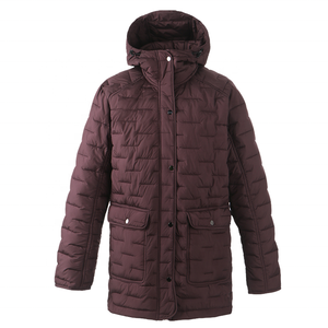 <b>Men's</b> <b>Long</b> <b>Puffer</b> Jacket With Hood Stand Collar Windproof Polyester Wadding Winter Casual <b>Coat</b> Solid Color Button Closure - Product Image 1