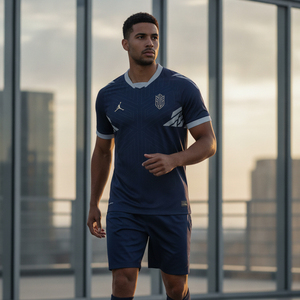 Uniforme de Fútbol Personalizado con Impresión por Transferencia de Calor, Fabricante de Camisetas de Fútbol al por Mayor, OEM, Transpirable, de Secado Rápido, UPF 50+ - Product Image 5