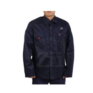 Vêtements ignifuges, chemise FRC à deux tons, imprimée, fermeture à boutons perlés, 6,5 oz, CAT2, chemises en coton FR pour hommes, légères, résistantes aux flammes - Product Image 1