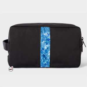 Bolsa de Aseo de Viaje para Hombre, Pequeña, de Cuero y Nylon, con Logotipo Personalizado, para Cosméticos y Artículos de Afeitado, con Logotipo OEM Metálico - Product Image 4