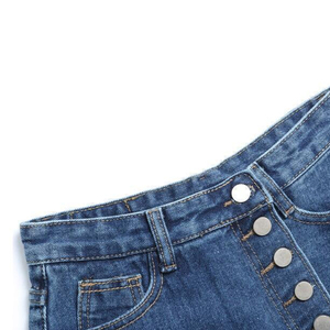 Shorts Bermuda en jean taille mi-haute pour femme 2026 – Légers, respirants, coupe ajustée décontractée – Service OEM - Product Image 3