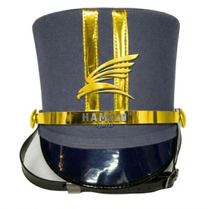 2026 Premium wool felt shako hat delivering structured body plush detailed trim ensuring style Shako hats for Sales - Product Image 6