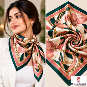 Fabricante Mayorista de Pañuelos Cuadrados Premium, OEM ODM, Tela Ligera y Suave, Accesorios de Moda, Diseño Personalizado, Proveedor con MOQ Bajo - Product Image 3