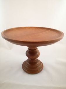 Support à gâteau rustique en bois de luxe avec motif écorce pour décoration de mariage et service de gâteaux, accessoires de cuisine en bois - Product Image 2