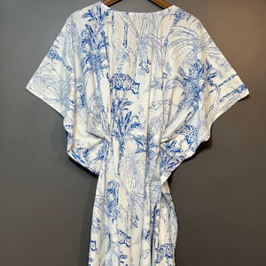 ชุดเดรสยาวผ้าฝ้ายลายดอกไม้สไตล์อินเดีย เหมาะสำหรับคุณแม่ตั้งครรภ์ ใส่เที่ยวทะเลหรือไปเที่ยวครุยส์ - Product Image 1