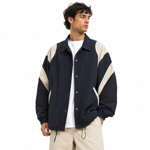 Custom Vintage <b>Coach</b> Jacket Distressed Finish Loose Fit Skater Streetwear Nylon Team Outerwear Factory Direct Custom Team Design - Product Image 2