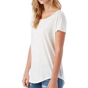 Camisetas Cortas Personalizadas con Logotipo para Mujer, Camisetas de Algodón con Estampado de Alta Calidad, Secado Rápido, Transpirables, Ropa OEM - Product Image 4