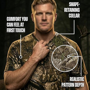 T-shirt de chasse respirant style moderne pour l'hiver, en nylon et polyester, coupe confortable, haute qualité, tendance du moment - Product Image 4