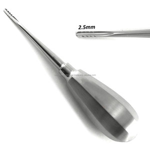 Elevadores Dentales de Raíz 2.5mm 3.5mm 4.5mm de Acero Inoxidable, Juego de Instrumentos Quirúrgicos Manuales con Empuñadura Acolchada de Lujo, Set Lindo Levien 3 Piezas - Product Image 3