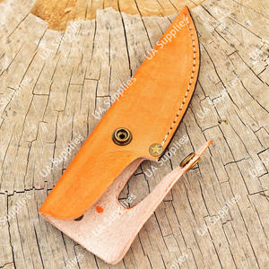 Étui à couteau en cuir véritable épais cousu main OEM, léger, qualité supérieure, pour ceinture, chasse, EDC, faible MOQ, directement de l'usine - Product Image 4