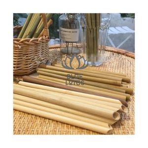 Pajitas de Bambú de Alta Calidad 2026 para Eventos Profesionales, 100% Madera Natural, Puras, Limpias, Seguras, Vajilla Sostenible de Primera Calidad - Product Image 2