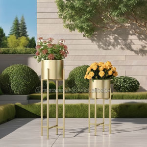 Pots de jardinière élégants en métal pour améliorer l'exportation en gros de l'espace de jardin depuis l'Inde - Product Image 3