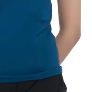 Débardeur ajusté bleu sans manches à col rond pour femme – Basique décontracté extensible pour le quotidien – Vêtements de mode féminins - Product Image 3