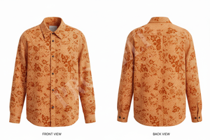 Camisa de Vestir con Botones y Estampado Floral para Todas las Temporadas, Diseño Floral a Cuadros Personalizado, Estilo Casual y Cómodo - Product Image 6