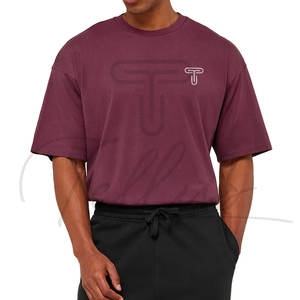 Camisetas de Hombre de Moda, Corte Regular, Tejido Grueso y Pesado, 100% Algodón, Ecológicas, Transpirables, Ropa Casual Urbana, Venta al Por Mayor - Product Image 4