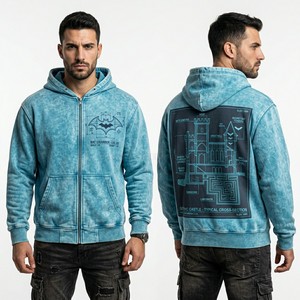 Custom <b>Brown</b> Acid Wash <b>Zip</b> Up <b>Hoodie</b> Oversized Vintage Streetwear Heavyweight French Terry Cotton Men's Full <b>Hoodie</b> Manufacturer - Product Image 4