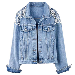 Fashion Wear 2026 Best Quality Cotton <b>Denim</b> Jeans <b>Jacket</b> for <b>Men's</b> & Women's Spring Autumn Clothing Wear Jeans <b>Denim</b> <b>Jackets</b> <b>Men</b> - Product Image 1