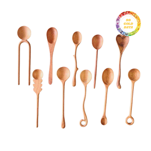 Juego de Utensilios de Cocina de Madera 99 Gold Data Ms. Lala, 20 Piezas, Aptos para Lavavajillas, Flexibles, Fáciles de Limpiar, para Cocinar Arroz y Sopa Diariamente - Product Image 5