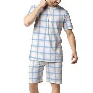 31 Conjuntos de Ropa para Hombre, Nueva Tendencia al por Mayor, Traje de Verano de Algodón, Camiseta Deportiva de Manga Corta y Pantalones Cortos, Talla Grande - Product Image 1
