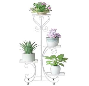 Support de plantes en fer forgé, support de pot de fleurs sur pied, intérieur extérieur, balcon, étagère pour plantes pour la maison - Product Image 2