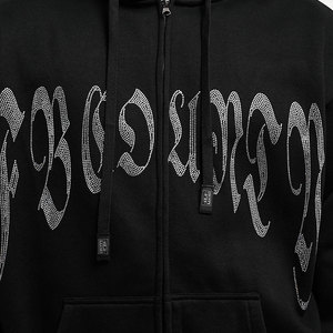 Blinged-Out Comfort <b>Style</b> Cotton Blended Everyday Luxe Look with Rhinestone Hoodie Glow-Up Your Wardrobe with Rhinestone Hoodie - Product Image 5