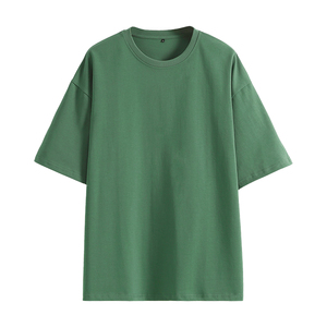 T-shirt graphique vintage respirant en daim écologique pour homme, coupe régulière, 180g, personnalisable, différentes couleurs, motif uni, coupe courte – Vente en gros - Product Image 1