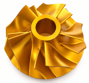 Pièce rotative de pompe à turbine usinée sur mesure par CNC en aluminium, laiton, acier – Service de fraisage et tournage - Product Image 1