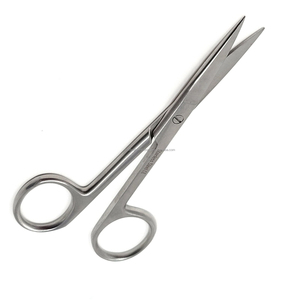 Ciseaux chirurgicaux professionnels de 4,5 pouces, lames droites aiguisées, acier inoxydable, certifiés CE, ensemble d'instruments médicaux - Product Image 3