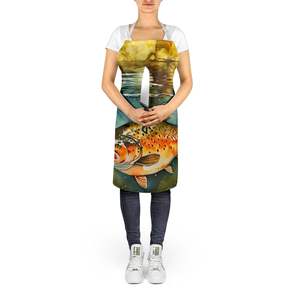 Brown Trout Large Multicolor Kitchen <b>Apron</b> for <b>Cooking</b> Baking Crafts Gardening-Unisex for Adults <b>Men</b> and Women - Product Image 5