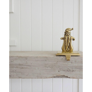 Classic Silver Christmas <b>Stocking</b> <b>Holders</b> Hangers Santa Claus Design For Mantel Metal Hooks Design Decoration Ornaments Supplies - Product Image 2