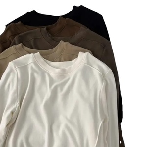 Sweat-shirt en molleton pour homme, dernier design, automne, manches longues, col tendance, couleur unie, décontracté, 100% coton, séchage rapide, respirant - Product Image 5