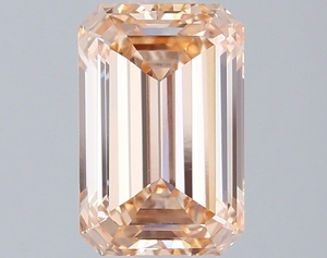 Diamante Cultivado en Laboratorio de Corte Esmeralda de 1.87 Quilates, Color Rosa Anaranjado Intenso, VVS2, Certificado IGI, Diamante Suelto CVD al por Mayor - Product Image 1