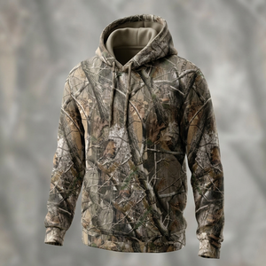 Sudadera con Capucha de Felpa Francesa con Estampado de Camuflaje de la Selva Personalizada, Sudadera Informal para Hombre y Mujer, Sudadera de Calle, Mezcla de Algodón, Top Cómodo - Product Image 2