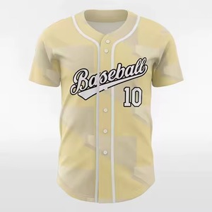 Maillot de baseball personnalisé sublimé unisexe à manches courtes en polyester anti-humidité coupe classique toutes saisons - Product Image 1