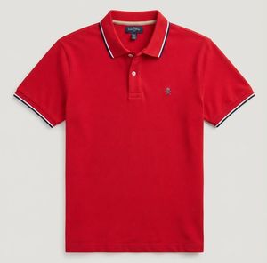 Polo da Uomo <span class=keywords><strong>Roc</strong></span> Duye in Cotone Piqué Blu Navy, Manica Corta, Vestibilità Regolare, Bordo a Contrasto, Logo Ricamato Frontale, Stile Casual - Product Image 3