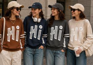 Sudadera Oversize de Mujer con Cuello Redondo y Estampado Digital, Estilo Casual Urbano, Antipilling Frontal - Product Image 3