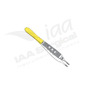 Pinzas para apósitos y tejidos IAA de acero inoxidable, instrumento quirúrgico de grado médico con certificación CE para uso en cirugía general - Product Image 3