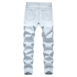 Pantalones Vaqueros de Algodón para Hombre, Corte Recto, Casuales, Duraderos, Cómodos, para Uso Diario, Estilo Urbano - Product Image 2