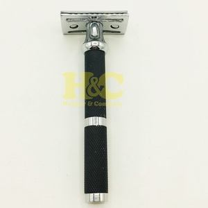 New Barber <b>Razors</b> Black Men's Straight <b>Blades</b> Stainless Steel <b>Blade</b> Safety <b>Razor</b>-Double Edge Shaving Safety <b>Razor</b> - Product Image 2