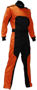 Traje de Carreras Naranja y Negro para Hombre, Manga Larga, Retardante de Llama, Poliéster, para Todas las Temporadas, Ropa de Motociclismo y Automovilismo - Product Image 3