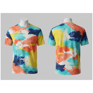 เสื้อยืดกีฬาผู้ชายแบบสั่งทำพิเศษ พิมพ์ลายด้วยความร้อน น้ำหนัก 180 กรัม ผ้าฝ้ายถัก 100% ระบายอากาศได้ดี แห้งเร็ว แขนสั้น สวมใส่สบาย - Product Image 1