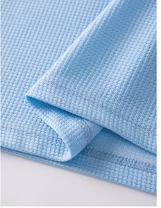 <b>Men</b> Light Blue Long Sleeve Knitted V-Neck Casual Shirt Breathable Solid Color Full Sleeve Spring Wear Top <b>Men</b> <b>s</b> Long Sleeves - Product Image 5