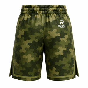 Pantalones Cortos de Baloncesto para Hombre de Alto Rendimiento, 100% Poliéster Ligero, Secado Rápido, Estampado en Degradado, Diseño Sólido, para Equipo o Individual - Product Image 2