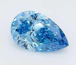 Diamantes Sueltos CVD con Certificación IGI, Corte Pera, Color Azul Intenso Único, de 1 a 5 Quilates, Cultivados en Laboratorio HPHT, Claridad VS1, para Joyería - Product Image 5