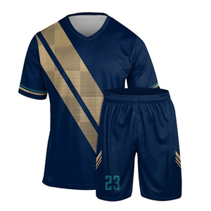 Conjunto de Uniforme de Fútbol Sublimado Personalizado, Jersey y Pantalones Cortos de Poliéster Transpirable de Secado Rápido con Impresión de Logotipo, Ropa Deportiva para Equipos - Product Image 1
