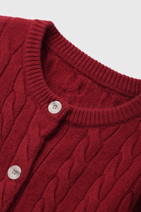 Suéter de punto a rayas rojas y blancas para hombre, manga larga, corte regular, para otoño - Product Image 4
