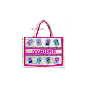 Bolsa de Viaje Mini Personalizada con Cuentas con Tema de Mahjong para Niños, con Diseño de Moda Hecho a Mano, Cuentas con Nombre, Colores y Logotipo Personalizados - Product Image 1