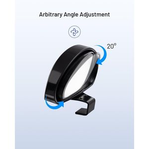 Specchietti Retrovisori Universali Regolabili per Punti Ciechi Auto, Grandangolari con Fissaggio a Vite per Tutte le Auto - Product Image 3