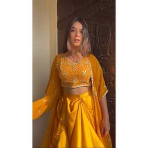 Vêtements et accessoires traditionnels musulmans prêt-à-porter drapé Dhoti avec Koti - Product Image 4