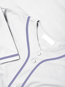 Uniforme de béisbol personalizado para hombres y mujeres, para adultos, con cuello en V, ropa de béisbol de secado rápido, estampado por sublimación, camiseta de béisbol transpirable con retroceso - Product Image 6